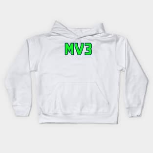 MV3 - White 1 Kids Hoodie